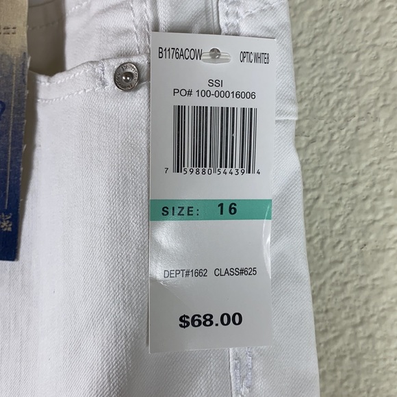 NWT Democracy “Ab Solution” Crop Ankle Jeans White - Picture 7 of 14